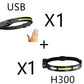 COB LED Induction Headlamp Hunting Light