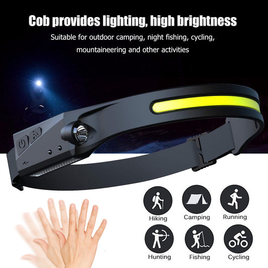 COB LED Induction Headlamp Hunting Light