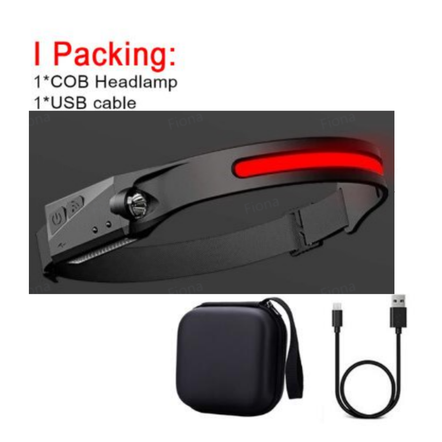 COB LED Induction Headlamp Hunting Light