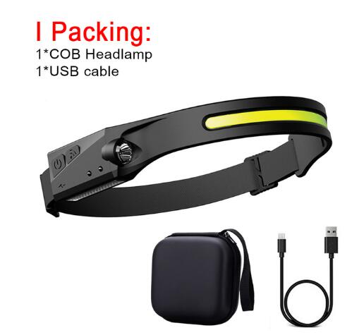 COB LED Induction Headlamp Hunting Light