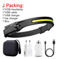 COB LED Induction Headlamp Hunting Light