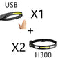 COB LED Induction Headlamp Hunting Light