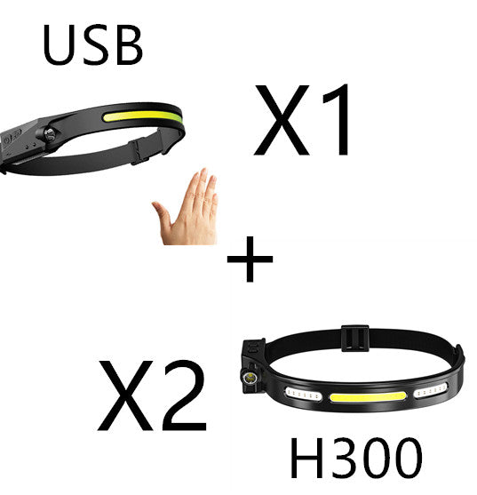 COB LED Induction Headlamp Hunting Light