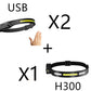 COB LED Induction Headlamp Hunting Light