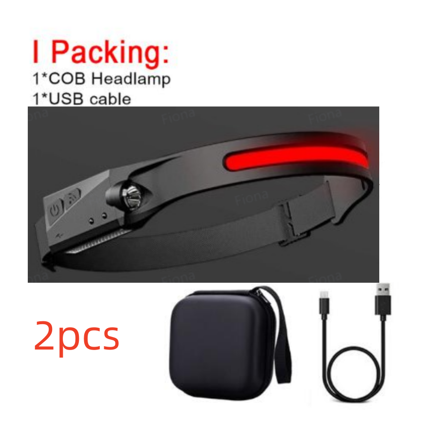 COB LED Induction Headlamp Hunting Light
