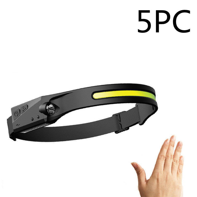 COB LED Induction Headlamp Hunting Light