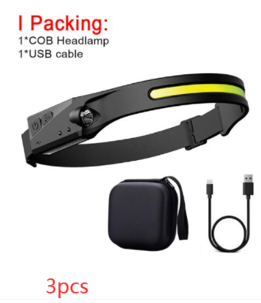 COB LED Induction Headlamp Hunting Light